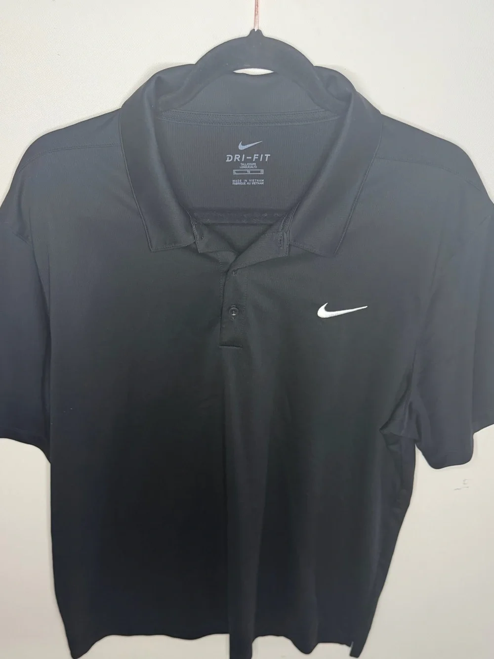 Nike Black Polo with White Swoosh